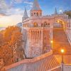 Budapest Hugary Fishermans Bastion paint by number