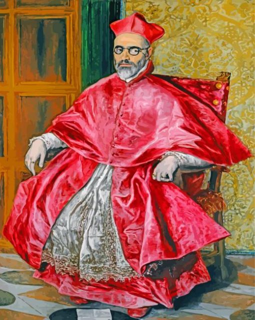 Cardinal Fernando Nino De Guevara El Greco paint by number