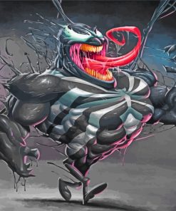 Caricature Venom Art paint by numbers