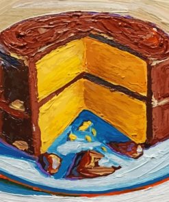 Chocolate Cake Art paint by numbers