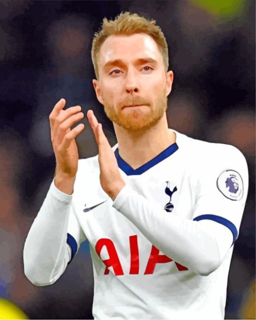 christian Eriksen Football Player paint by number