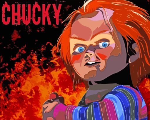 Chucky Doll paint by numbers