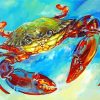 Colorful Crab Art paint by number