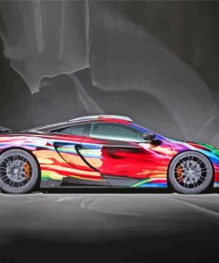 Colorful Mclaren Car paint by number