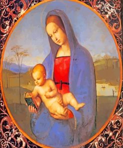 Conestabile Madonna By Raphael paint by numbers
