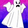 Creepy Ghosts Cartoon paint by numbers