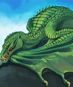 Crocodile Dragon paint by numbers
