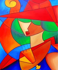 Cubism Woman paint by numbers