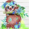 Cute Sloth paint by numbers