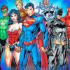Dc Superheroes Characters paint by numbers