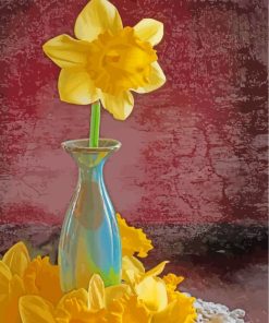 Daffodil In Jar paint by numbers