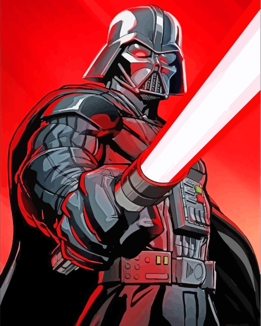 Darth Vader Star Wars Paint By Numbers - Paint By Numbers