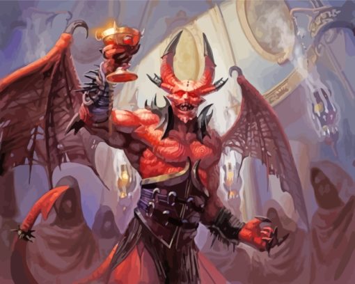 Demon Evil paint by numbers