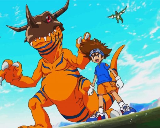 Digimon Adventure paint by numbers
