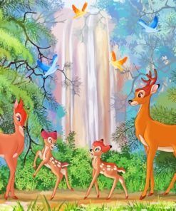 Disney Bambi Animations paint by number