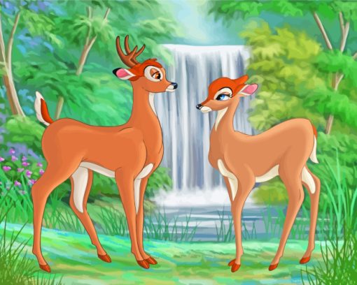 Disney Bambi Deer paint by number