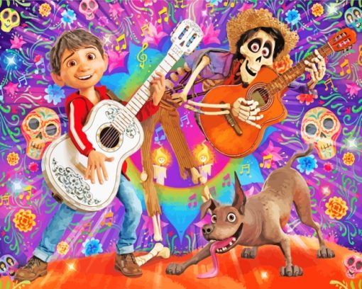Disney Coco Movie paint by number