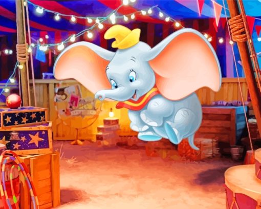 Disney Dumbo Circus paint by number