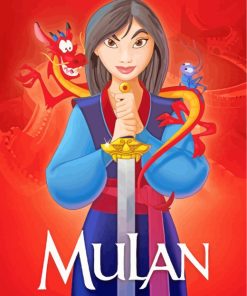 Disney Mulan paint by numbers
