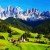 Dolomites Italian Alps paint by number