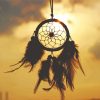 Colourful Dream Catcher Silhouette paint by numbers