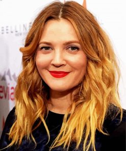 Drew Barrymore paint by numbers