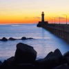 Duluth Harbor North Breakwater Light Shilouette paint by numbers