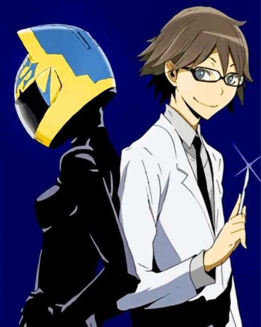Durarara Shinra And Celty paint by number