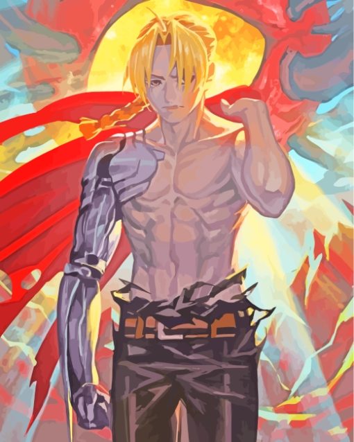 Edward Elric Anime paint by numbers