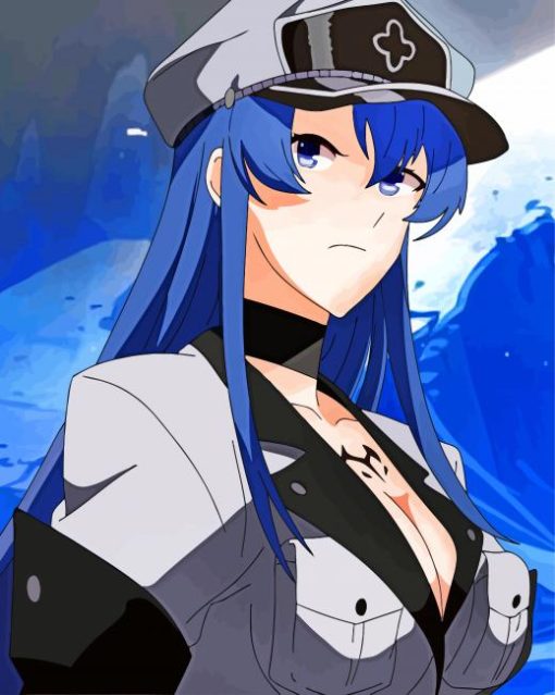 Esdeath Anime paint by number