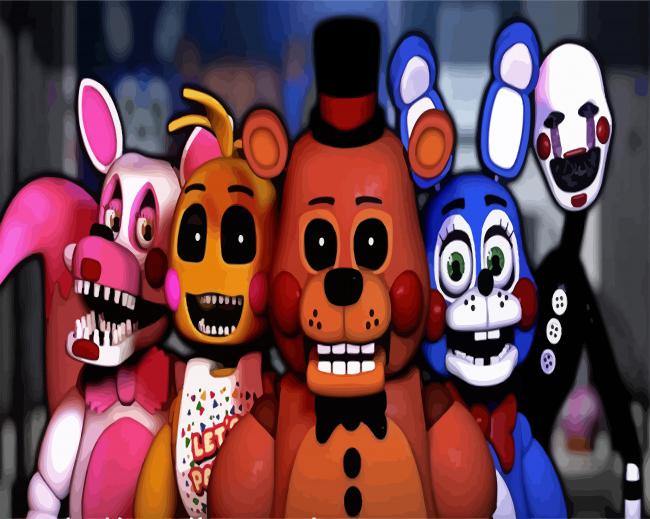 Moondrop FNAF Paint By Numbers - Paint By Numbers