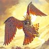 Falcon Bird Art paint by number