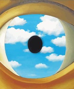 False Mirror Rene Magritte paint by numbers