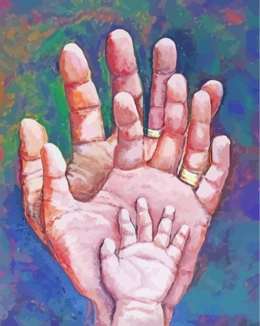 Family Hands paint by numbers