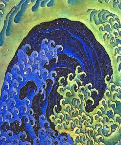 Feminine Wave By Hokusai paint by numbers