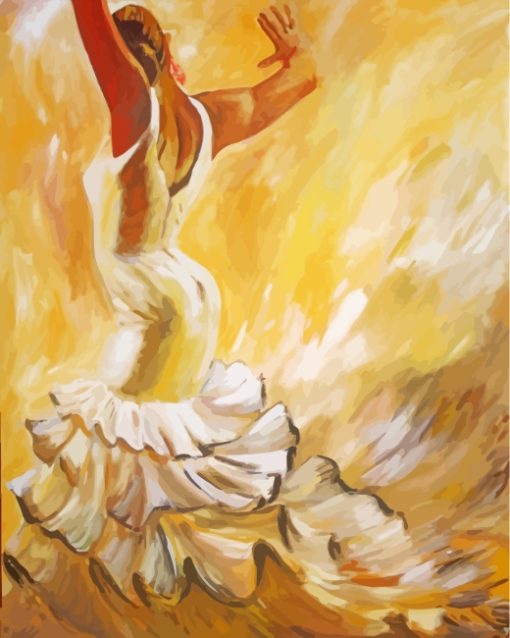 Flamenco Dancer Art paint by numbers