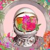 Floral Astronaut Art paint by number