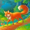 Forest Fox Art paint by numbers