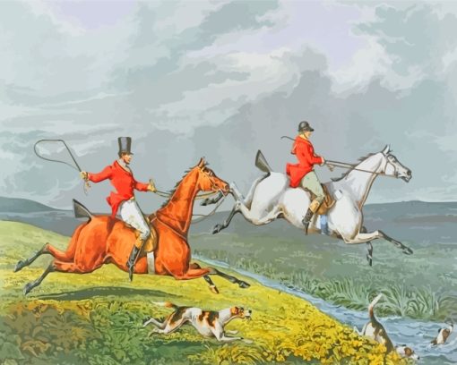 Fox Hunting paint by numbers