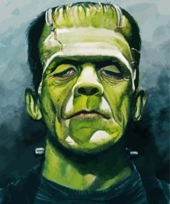 Frankenstein Illustration paint by numbers