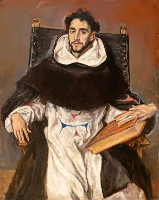 Fray Hortensio Félix Paravicino By El Greco paint by numbers