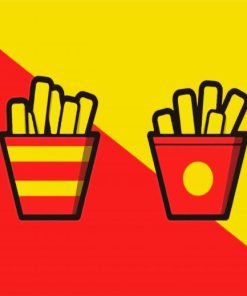 Fries Illustration paint by numbers