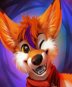 Furry paint by number