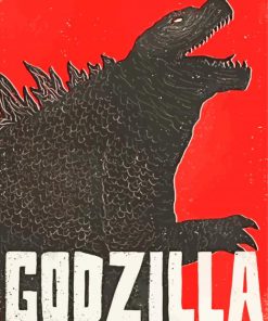 Godzilla paint by number