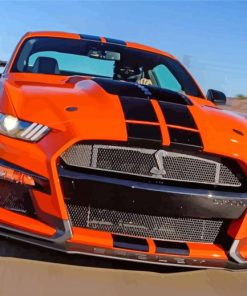 Gt500 Orange paint by numbers