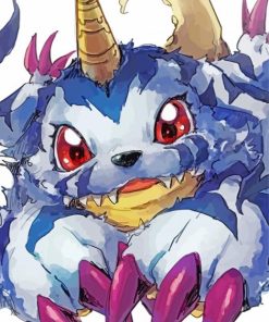 Gabumon From Digimon paint by number