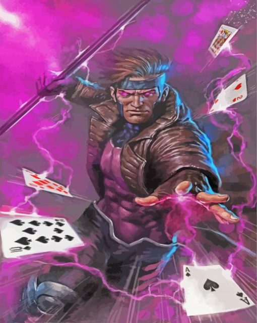 Gambit Man paint by number