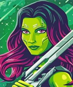 Gamora Art paint by number