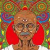 Gandhi Mandala paint by number