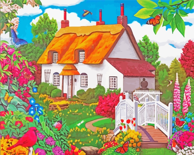 Garden Home paint by numbers